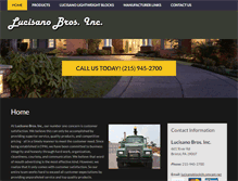 Tablet Screenshot of lucisano.com